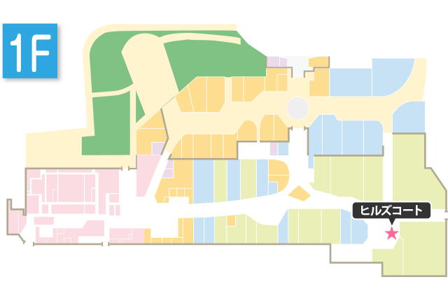 イオンモール和歌山ヒルズコート配置図